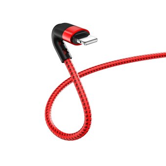  Дата-кабель BOROFONE BX34 Advantage lightning 1м (красный) 