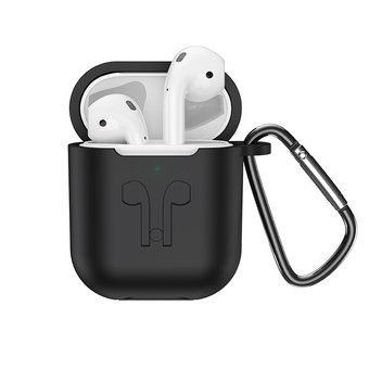  Наушники bluetooth HOCO ES32 Original series apple wireless headset white silicone sleeve (black case) 