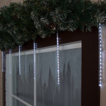  Гирлянда "Тающие сосульки" LED 50 см, белый 