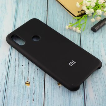  Чехол Silicone case для Xiaomi Redmi Note 7 чёрный(18) 