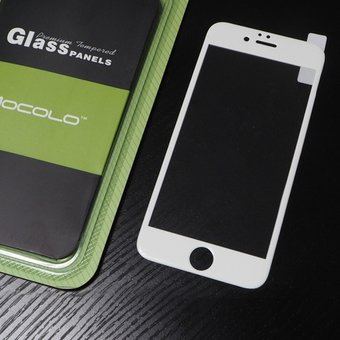  Защитное стекло 0.33mm 3D Mocolo для iPhone 6/7/8 plus антишпион белое 