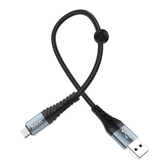  Дата-кабель HOCO X38 Cool micro 0,25м (чёрный) 
