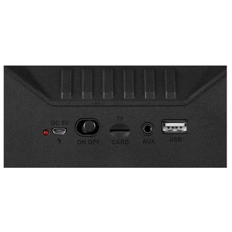  Портативная колонка Sven PS-480 1.0, встр.аккум., FM-тюнер, USB, microSD, Bluetooth, мощность 2х12, чёрн 