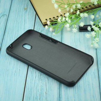  Чехол Silicone case для Xiaomi Redmi 8A чёрный(18) 