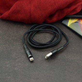  USB кабель USAMS US-SJ352 U32 (Magnetic) lightning black 