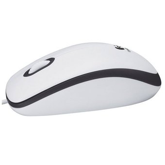  Мышь Logitech M100 White, USB, оптическая, проводная (910-005004) 
