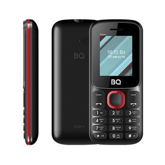  Мобильный телефон BQ BQM-1848 Step+ черный/красный 