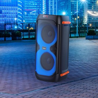  Портативная колонка HOCO BS53 Manhattan wireless dual mic outdoor, black 