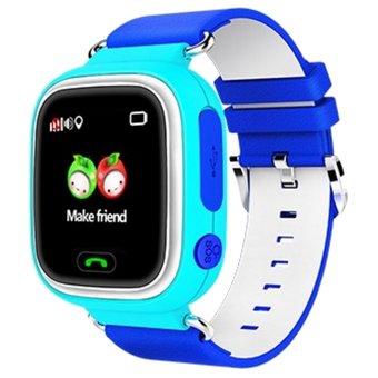  Детские часы телефон с gps трекером Smart baby watch Q90s тёмно-синий 