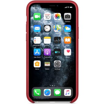  Чехол (клип-кейс) Apple для Apple iPhone 11 Pro Leather Case красный (MWYF2ZM/A) 
