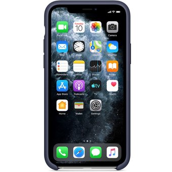  Чехол (клип-кейс) Apple для Apple iPhone 11 Pro Silicone Case темно-синий (MWYJ2ZM/A) 