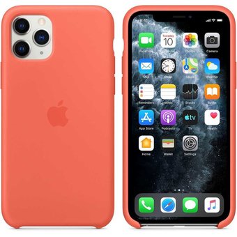  Чехол (клип-кейс) Apple для Apple iPhone 11 Pro Max Silicone Case оранжевый (MX022ZM/A) 