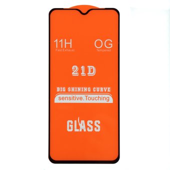  Защитное стекло 2.5D Full Cover+Full Glue для Realme 5 Pro чёрный тех.пак 