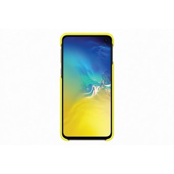 Чехол (клип-кейс) Samsung для Samsung Galaxy S10e Pattern Cover белый/желтый (EF-XG970CWEGRU) 