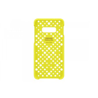  Чехол (клип-кейс) Samsung для Samsung Galaxy S10e Pattern Cover белый/желтый (EF-XG970CWEGRU) 