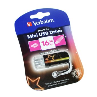  USB-флешка 16G USB 2.0 Verbatim Mini Neon Edition Orange (49394) 
