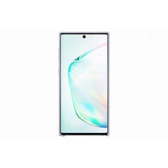  Чехол (клип-кейс) Samsung для Samsung Galaxy Note 10 Silicone Cover серебристый (EF-PN970TSEGRU) 