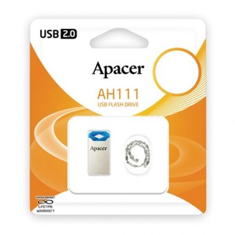  USB-флешка 32G USB 2.0 Apacer AH111 Blue (AP32GAH111U-1) 