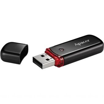  USB-флешка 16G USB 2.0 Apacer AH333 Black (AP16GAH333B-1) 