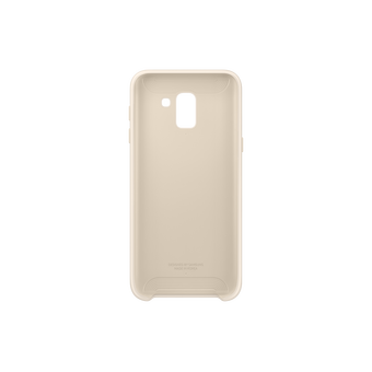  Чехол (клип-кейс) Samsung для Samsung Galaxy J6 (2018) Dual Layer Cover золотистый (EF-PJ600CFEGRU) 