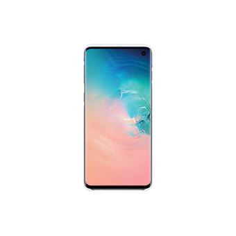  Чехол (клип-кейс) Samsung для Samsung Galaxy S10 LED Cover белый (EF-KG973CWEGRU) 