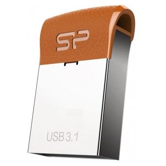  USB-флешка 32G USB 3.1 Silicon Power J35 серебристый/коричневый (SP032GBUF3J35V1E) 