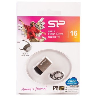 USB-флешка 16GB USB 2.0 Silicon Power Touch T20, SP016GBUF2T20V1C Шампань 