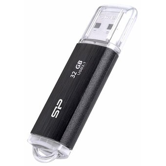  USB-флешка SP032GBUF3B02V1K 32Gb USB 3.1 Silicon Power Blaze B02, Черный 