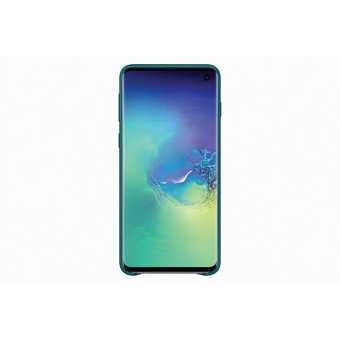  Чехол (клип-кейс) Samsung для Samsung Galaxy S10 Leather Cover зеленый (EF-VG973LGEGRU) 