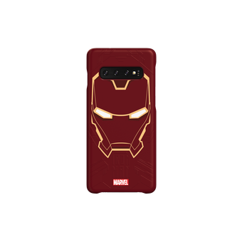  Чехол (клип-кейс) Samsung для Samsung Galaxy S10 Marvel Case IronMan красный (GP-G973HIFGKWB) 