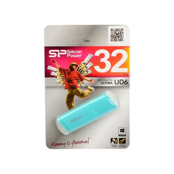  USB-флешка 32G USB 2.0 Silicon Power Ultima U06 Blue (SP032GBUF2U06V1B) 