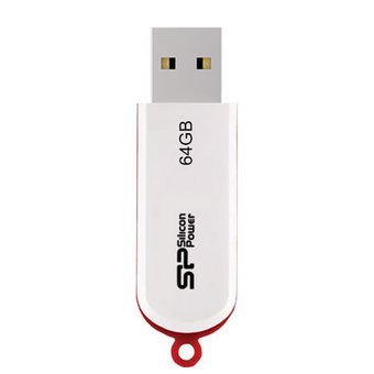  USB-флешка 64G USB 2.0 SiliconPower LuxMini 320 White (SP064GBUF2320V1W) 