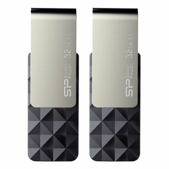  USB-флешка 32G USB 3.0 Silicon Power Blaze B30 Black (SP032GBUF3B30V1K) 