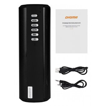  Колонка портативная Digma S-32 черный 6W 1.0 BT 2000mAh (SP326B) 