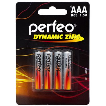  Батарейка Perfeo R03/4BL Dynamic Zinc 