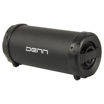  Колонка портативная Denn DBS Tube черный 8W 2.0 BT/USB 10м 1200mAh 