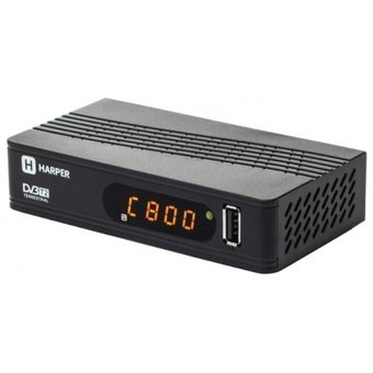  Ресивер DVB-T2 HARPER HDT2-1514 чёрный DVB-T, DVB-T2 