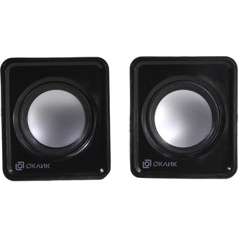  Колонки Oklick OK-331 2.0 черный 6Вт 