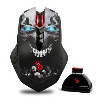  Мышь A4 Bloody R80 Skull черный/рисунок USB 