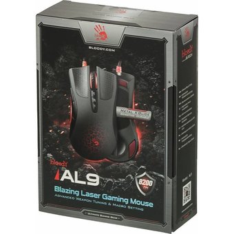  Мышь A4 Bloody AL9 Blazing черный USB2.0 