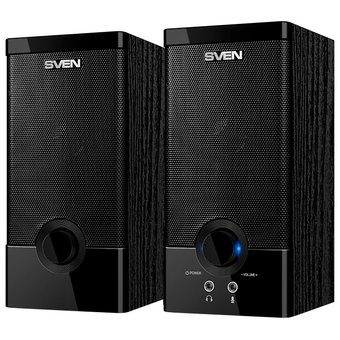  Колонки Sven SPS-603 2.0 черный 6Вт 