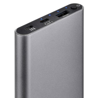  Внешний аккумулятор Digma DG-ME-10000 Li-Pol 10000mAh 3A темно-серый 1xUSB 