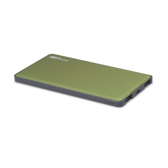  Внешний аккумулятор GP Portable PowerBank MP05 Li-Pol 5000mAh 2.1A+2.1A зеленый 2xUSB 