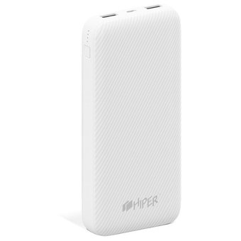  Внешний аккумулятор Hiper SPX20000 Li-Pol 20000mAh 3A+3A+3A белый 2xUSB 