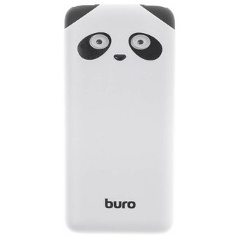  Внешний аккумулятор Buro RA-10000PD-WT Panda Li-Pol 10000mAh 2.1A+1A белый 2xUSB 