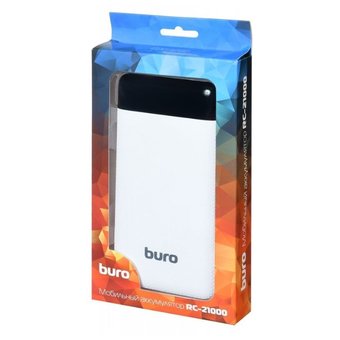  Внешний аккумулятор Buro RC-21000-WT Li-Ion 21000mAh 2.1A белый 2xUSB 