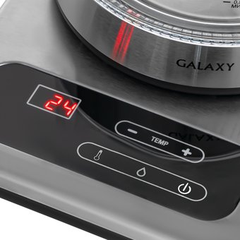  Электрочайник Galaxy GL0593 стекло/серый 