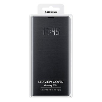  Чехол (флип-кейс) Samsung для Samsung Galaxy S10+ LED View Cover черный (EF-NG975PBEGRU) 