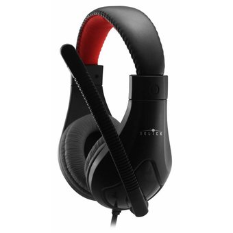  Наушники с микрофоном Oklick HS-L100 черный/красный (NO-530) 
