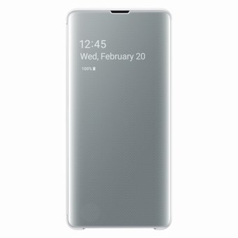  Чехол (флип-кейс) Samsung для Samsung Galaxy S10+ Clear View Cover белый (EF-ZG975CWEGRU) 